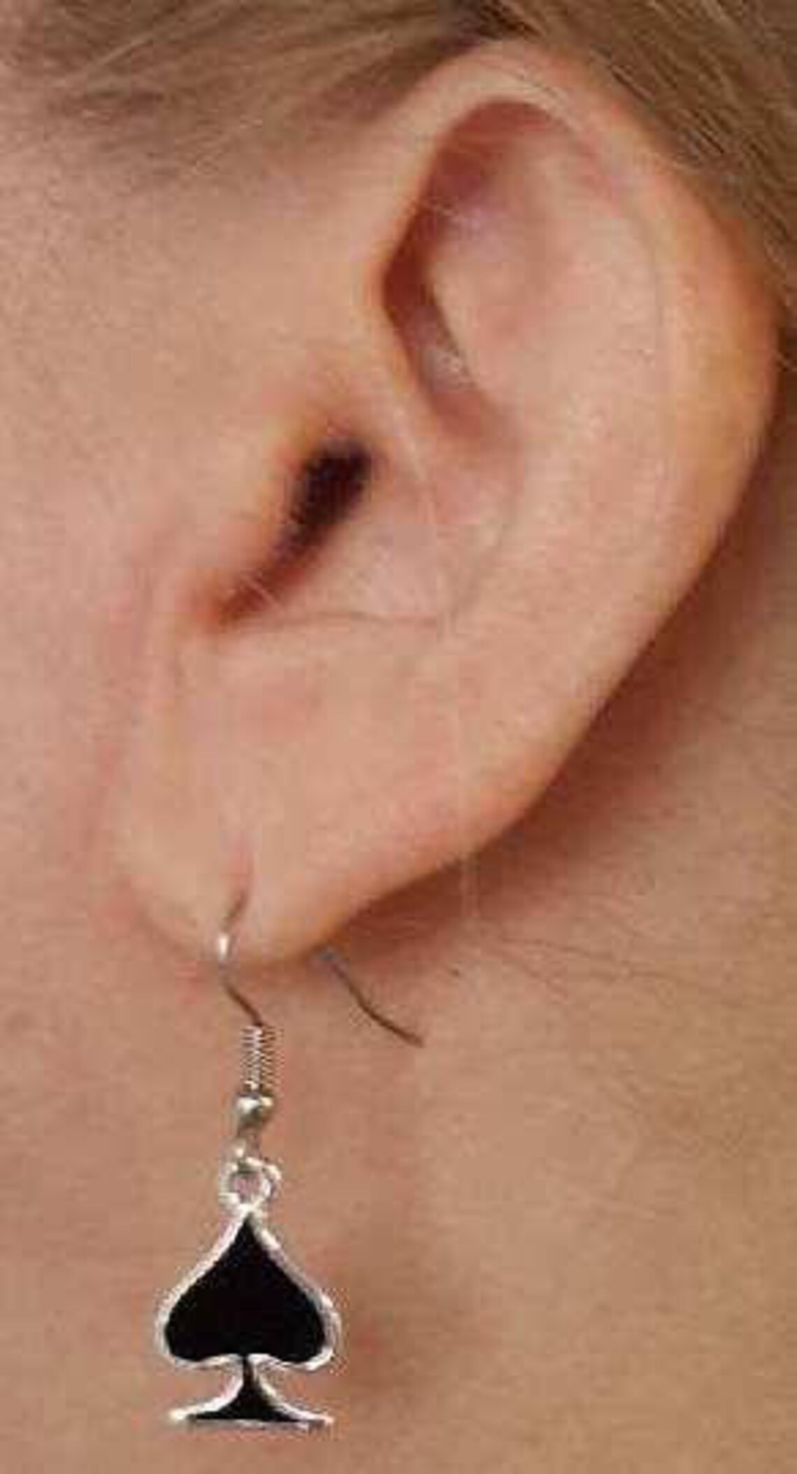 QUEEN of SPADES EARRINGS Etsy