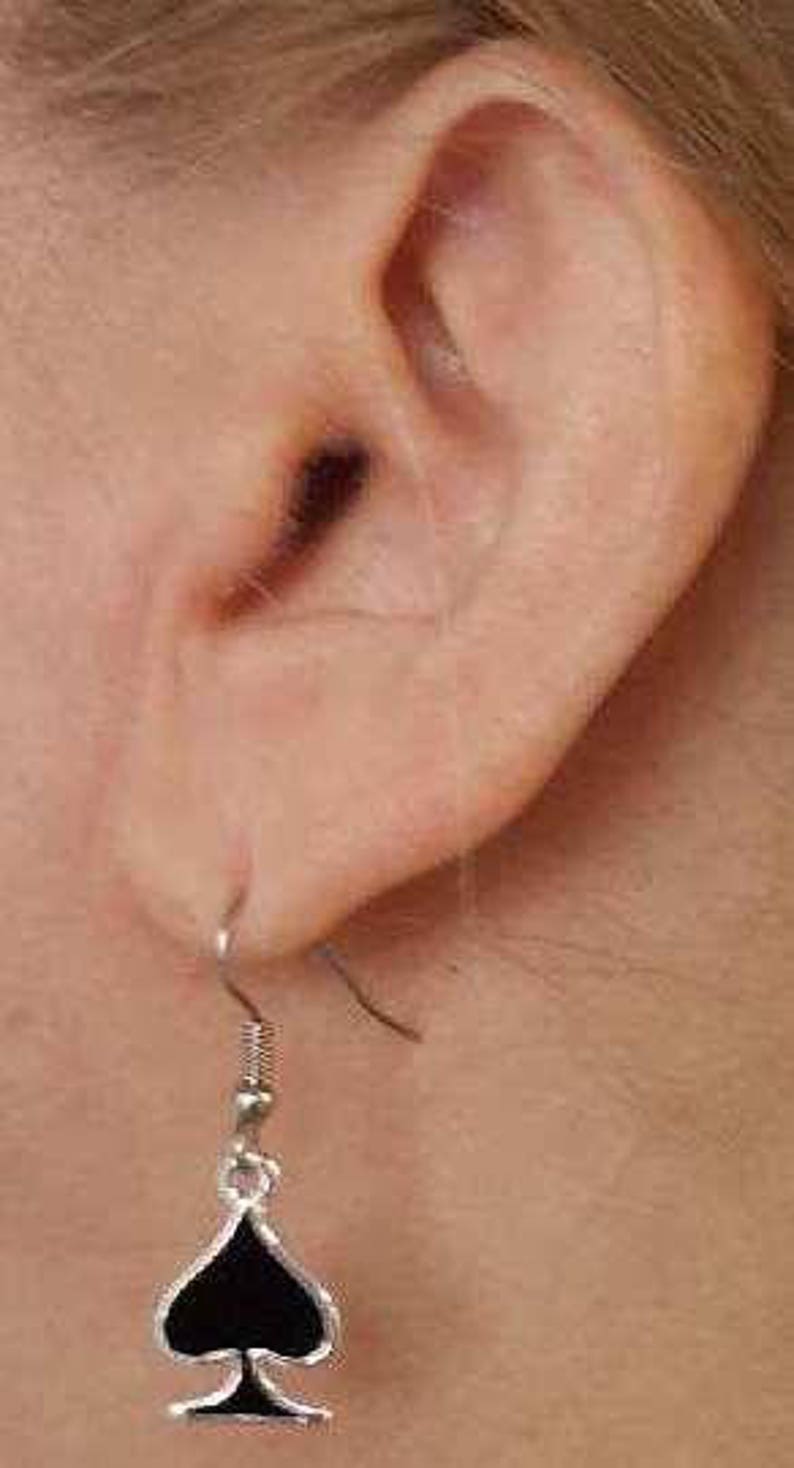 QUEEN of SPADES EARRINGS Etsy