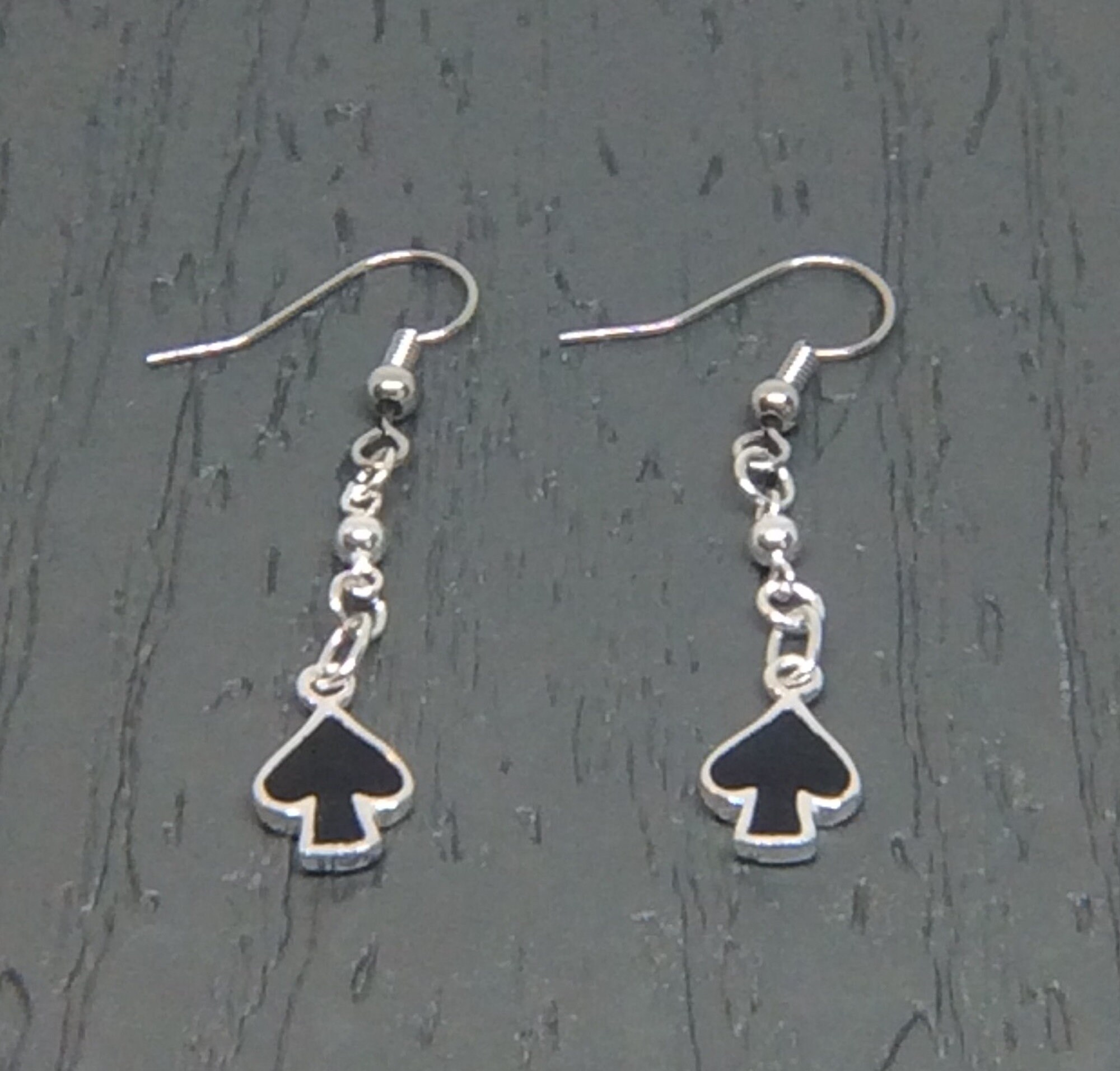 QUEEN of SPADES DANGLE Earrings