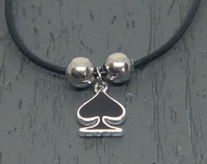 QUEEN of SPADES LEATHER Choker