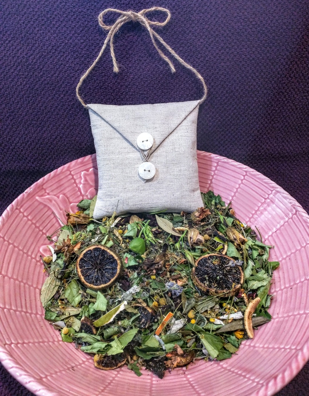 Potpourri Bag, Desert Botanicals Potpourri in Handmade Linen Bag