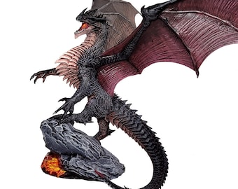 Archdragon resin miniature, pro painted, Large Dragon Mini Model for Dungeons and Dragons, Wargames, Tabletop Gaming, 3d Dragon Miniature