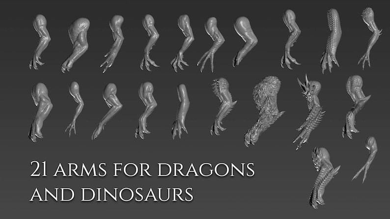 350+ Dragon 3D Brushes for Zbrush - Etsy Canada