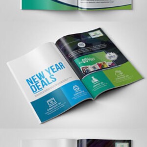 Azienda Bi Fold Brochure Indesign Modello 20 Pagine Modello Etsy