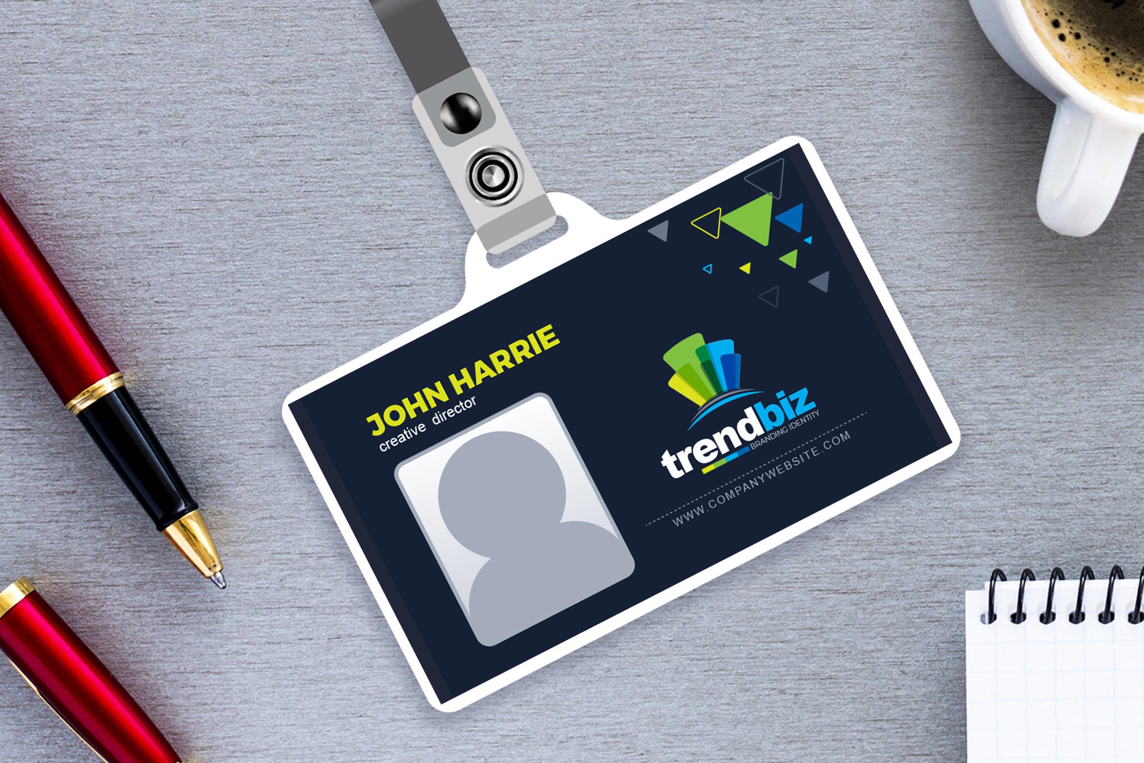 Entreprise / Employé ID Badge / Carte Imprimé personnalisé  Etsy