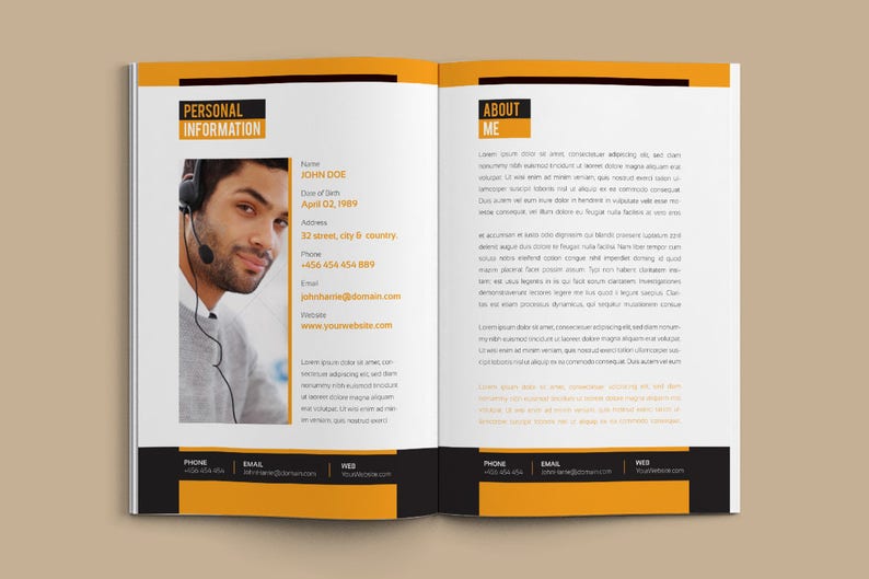 Resume Booklet Template Modern - Il 794xN.1396533732 Cidm 