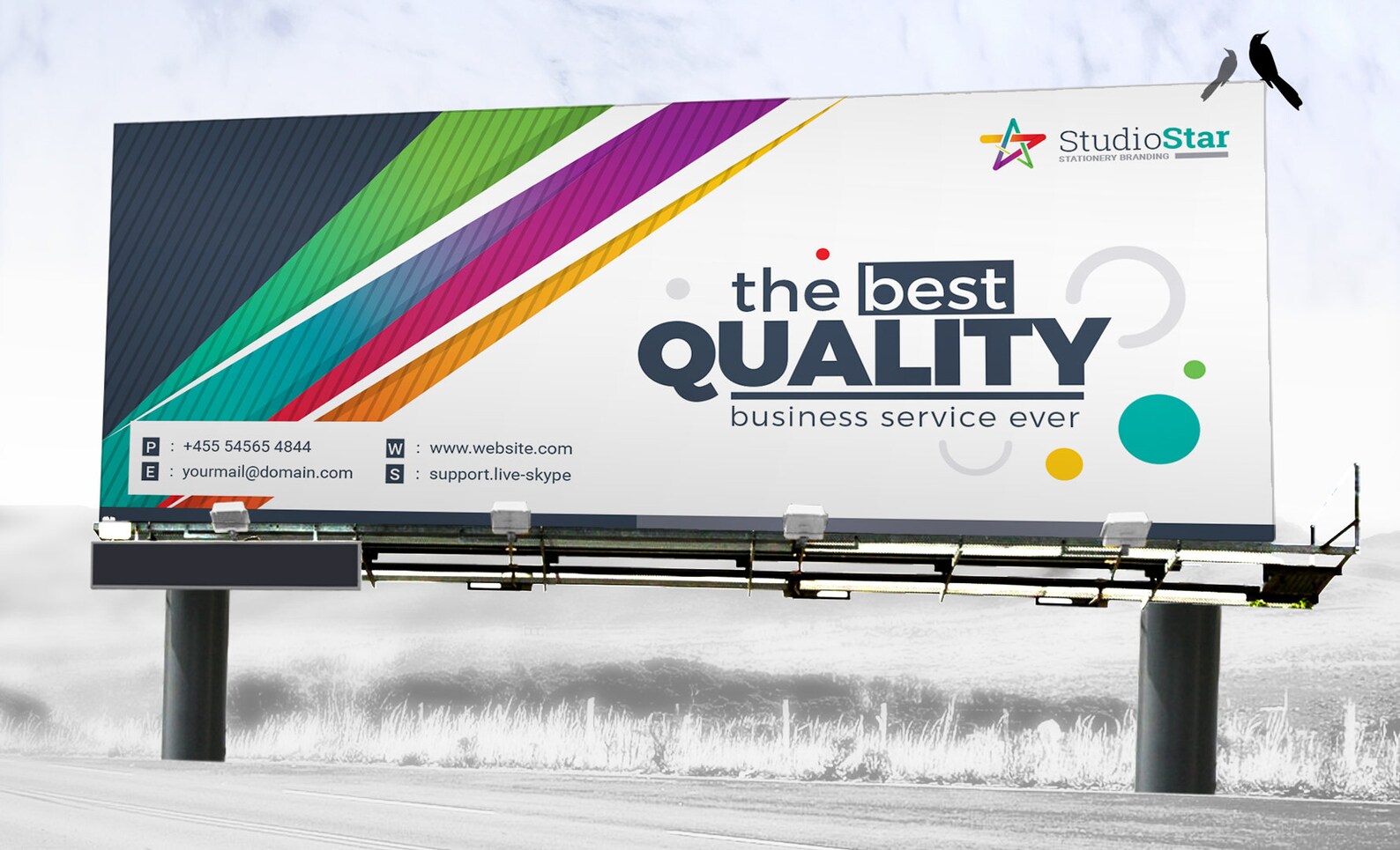 Digital Signage Template Digital Print Billboard Rollup Etsy