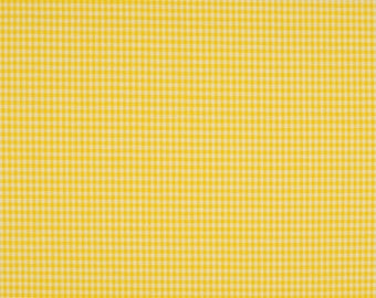 Gingham yellow 2mm 100% cotton