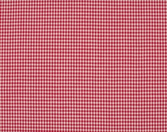 Gingham red 2mm 100% cotton