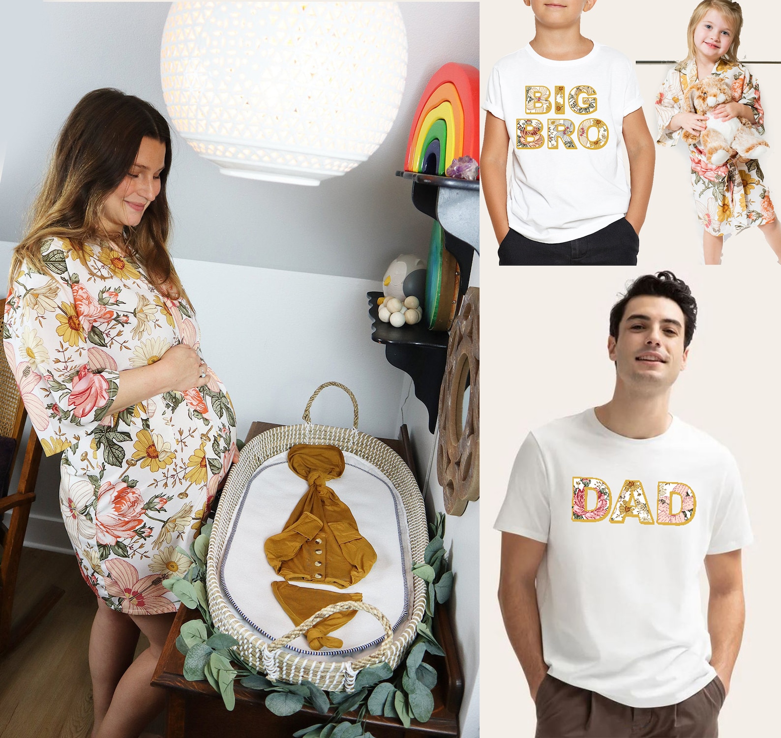 Floral Swaddle and Hat Set Soft Bamboo Muslin Baby Swaddle Etsy