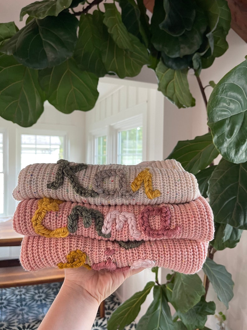 Baby Name Sweater Personalized 100 Cotton Sweaters for Etsy