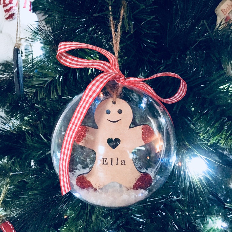 Personalised Handmade Christmas Bauble First Christmas Etsy