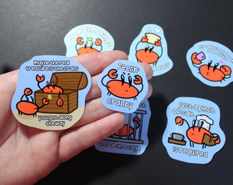Salty Crab Stickers