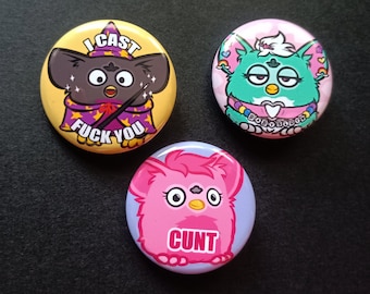 Rude Furby Buttons