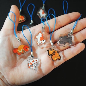 Goldfish phone charms