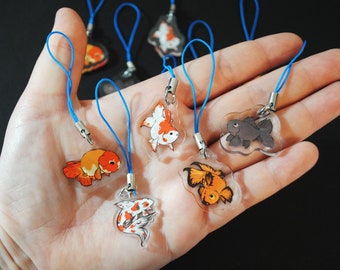 Goldfish phone charms