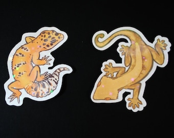3 inch Waterproof Holo Gecko Stickers