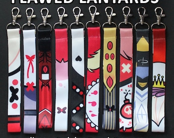 Flawed Discounted Hazbin Hotel Wrist Lanyards