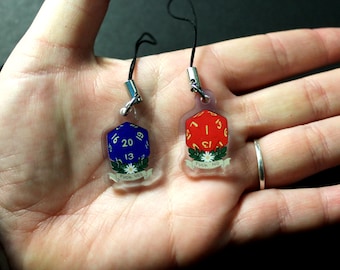 1 inch D20 double sided acylic charm