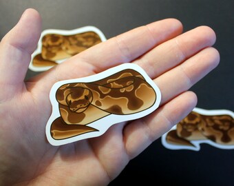3 inch waterdichte balpython-sticker