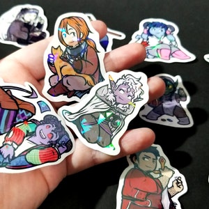 Critical Role Waterproof Holographic Stickers