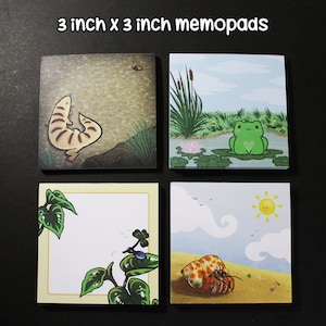 3x3 animal memopads