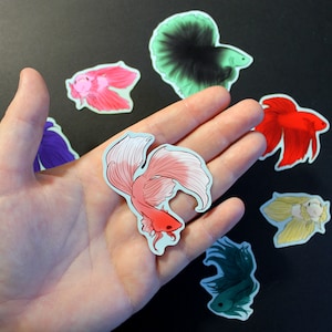 Waterproof Betta Fish Stickers