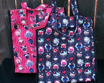 Hazbin Hotel and Helluva Boss Zipper Tote Bags