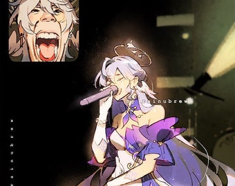 Robin Singing Meme [Honkai Star Rail] | 4"x6" Print