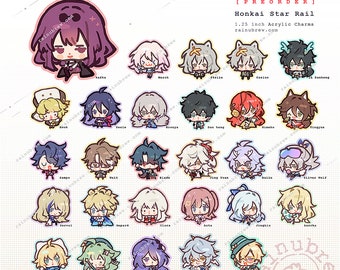 HONKAI STAR RAIL *Penacony update | 1.25" Acrylic Charms+Pins