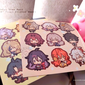 HONKAI STAR RAIL | 4X4 Inch Vinyl Sticker Sheet