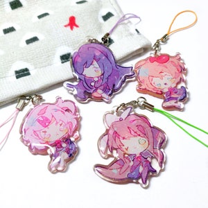 ドキドキ文芸部 || 2インチ アクリルキーチェーンチャーム - Etsy 日本