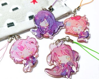 Doki Doki Literature Club || 2" Acrylic Keychain Charms