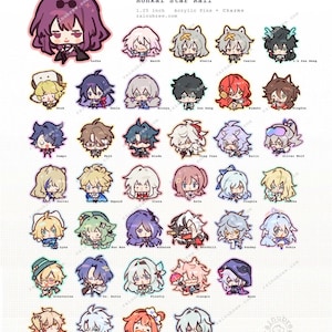 HONKAI STAR RAIL *Amphoreus update | 1.25" Acrylic Charms+Pins