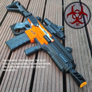 Custom DMR Kit for Nerf Stryfe  - 3D printed Cosplay Larp (only 3D printed parts)