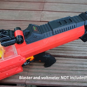 Nerf Rival NEMESIS - Custom battery door with a hole for a voltmeter - 3D printed