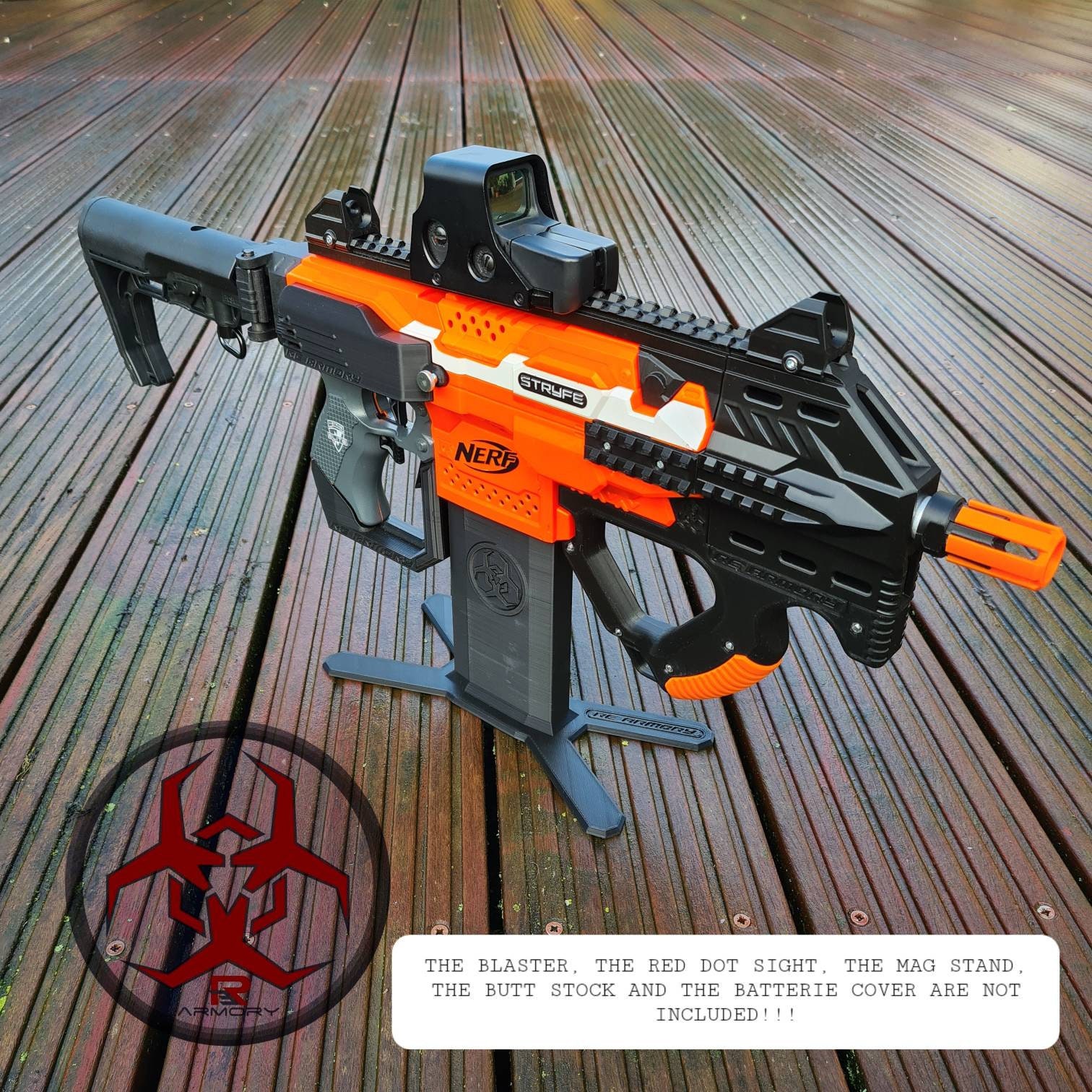 Praktisk chauffør tragt ECLIPSE Kit for Nerf Stryfe 3D Printed Cosplay Larp only 3D - Etsy