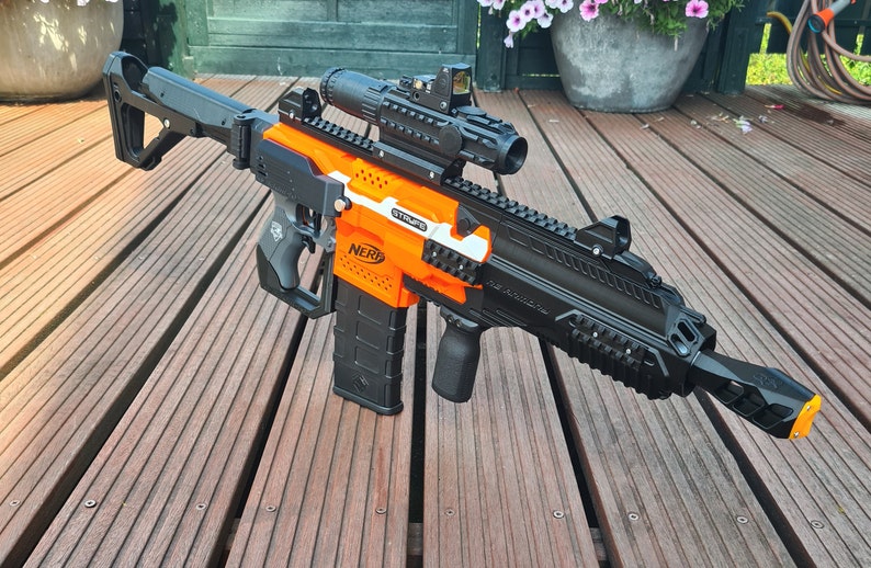 Custom DMR Kit für die Nerf Stryfe 3D gedruckt Cosplay Larp nur die 3D gedruckten Teile Bild 8