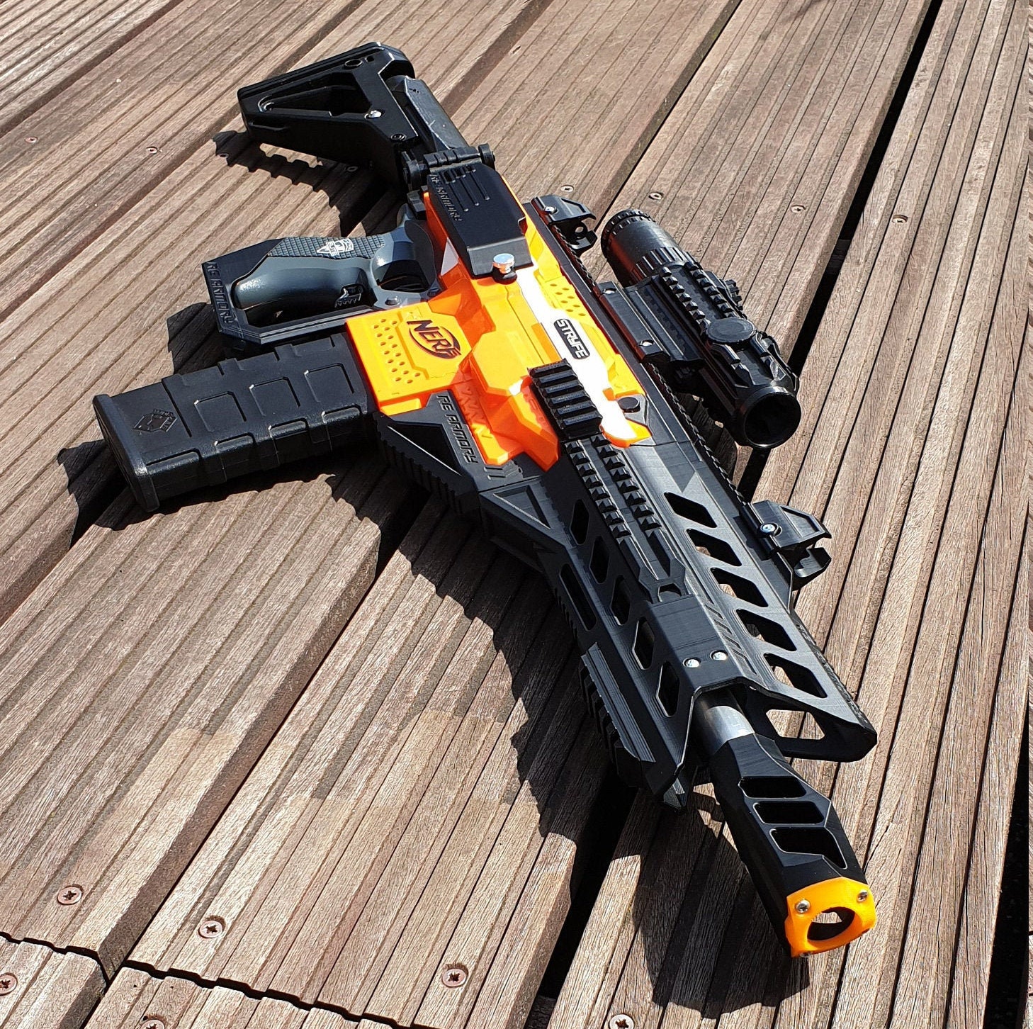 Fortis NIGHT Style Kit for Nerf Stryfe - 3D Printed Cosplay Larp