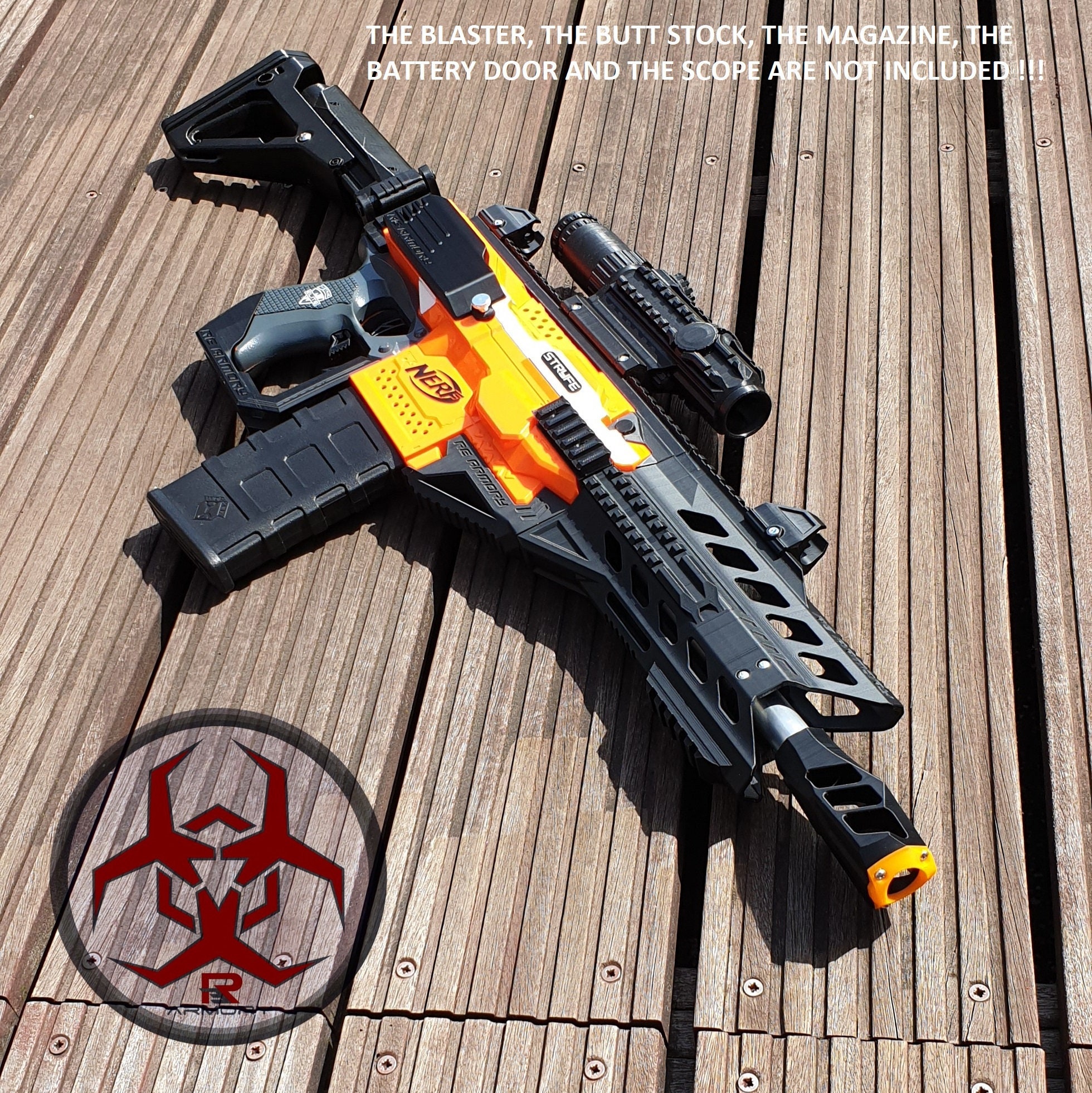 Der er behov for Til fods Ledig Fortis NIGHT Style Kit for Nerf Stryfe 3D Printed Cosplay - Etsy