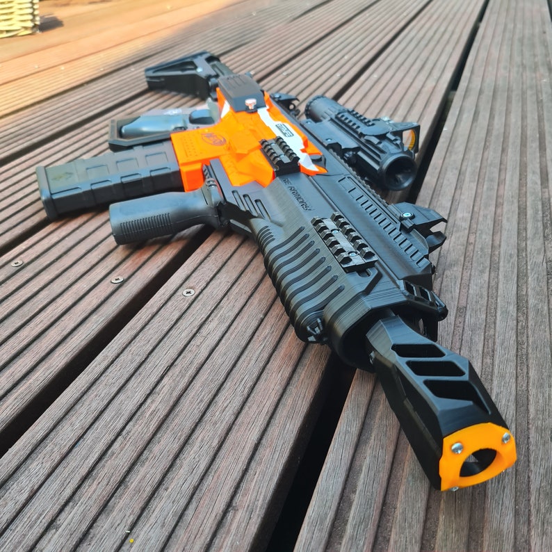 Custom DMR Kit für die Nerf Stryfe 3D gedruckt Cosplay Larp nur die 3D gedruckten Teile Bild 4