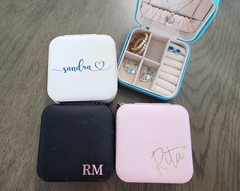 Jewelry Box Personalized, Travel Case