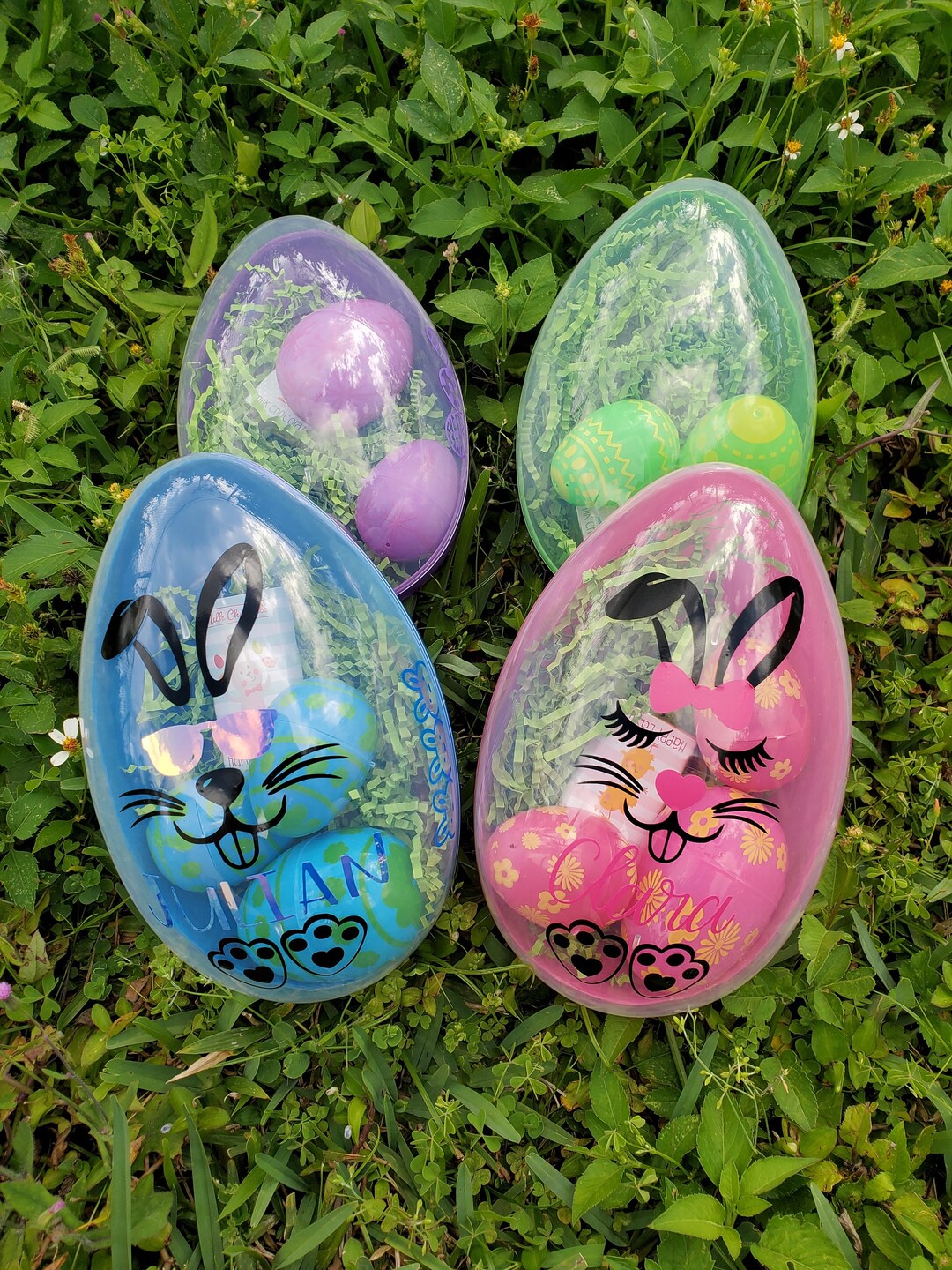 JUMBO EASTER EGG, Personalized, Easter Bunny, Gift Basket, Custom