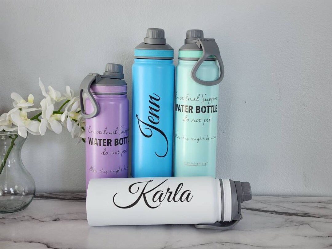 Personalized Water Bottles, Custom Engraved Water Bottle, Water Bottle With  Straw, 