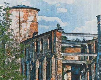 Ruine Schloss und Kloster Dargun, Mecklenburg Vorpommern, Kunstdruck / Fine Art Print