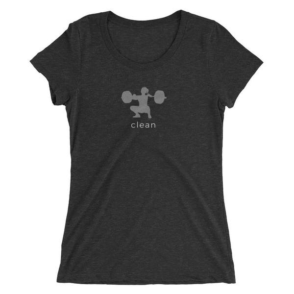 Clean -  Weightlifting / CrossFit Ladies' Triblend T-Shirt