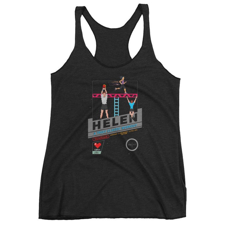 Helen 80/'s Retro CrossFit Workout Women/'s Racerback Tank