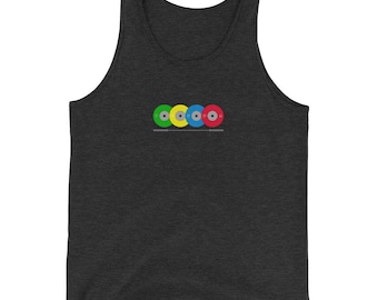 Competition Plates and Barbell - Weightlifting / CrossFit Men's/Unisex Tank Top