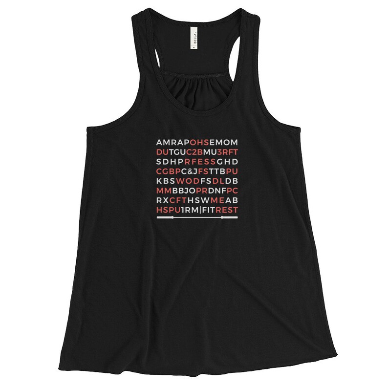 Fitness Acronyms Crossfit Women's Flowy Racerback Tank Etsy