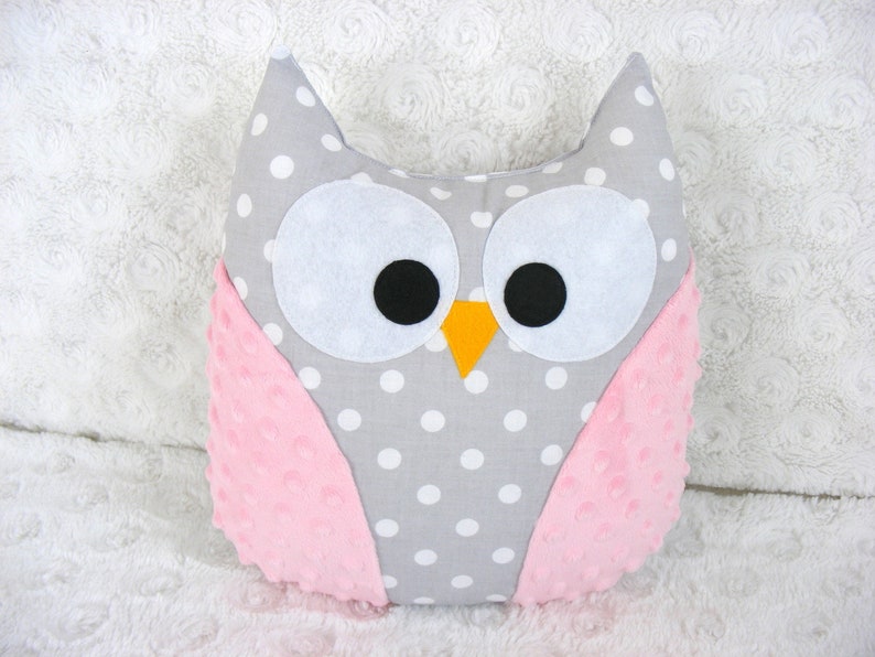 Owl Cushion Owl Pillow Personalized Pillow Owl Decor Pink Etsy